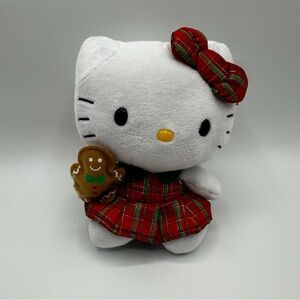 Hello Kitty in Festive Red and Green Plaid